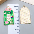 Gold-Tone Lucky Plaque Metal Charms with 21 Listed Options view 12