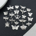 Blue Bee and Butterfly Metal Charms with 25 Listed Options view 2