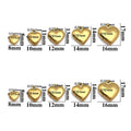 Heart-Shaped Gold-Tone Heart Metal Charms with 14 Listed Options view 4