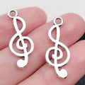 Antique Silver Musical Instrument Metal Charms with 40 Listed Options view 7