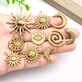 Gold-Tone Sun and Moon Metal Charms with 9 Listed Options view 3