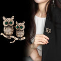 Owl Two Designs Metal Brooch Pin for Jackets and Lapels view 3