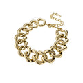 Chunky Oval Link Chain Necklace in Gold Tone or Silver Tone view 5