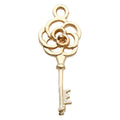 Yellow Key Metal Charms with 26 Listed Options for Jewelry Making view 6