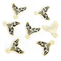 Enamel Whale Tail Charms in Six Colors and Two Metal Tones view 10