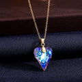 Iridescent Evil Eye Crystal Pendant Necklaces Four Shapes view 6