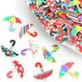 Colorful Umbrella Enamel Metal Jewelry Charms, 16 Designs view 1