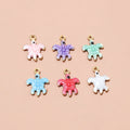 Tiny Colorful Enamel Starfish Charms in Seven Options view 3