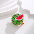 Watermelon Enamel Metal Brooch Pin for Jackets and Lapels view 3