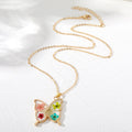Pressed Flower Butterfly Pendant Necklaces in Three Designs view 3