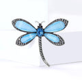 Two Tone Enamel Dragonfly Brooch Pin in Five Colors view 3