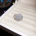 Crystal Openwork Drop Earrings and Matching Ring Options view 6