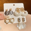 Gold Pearl Mixed Stud Drop Multi Piece Earring Sets view 8