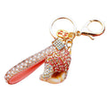 Jeweled Striped Tower Shell Keychains in Eight Colors plus Assorted Option view 5