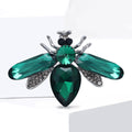 Silver Crystal Bee Insect Rhinestone Brooch Five Colors view 4