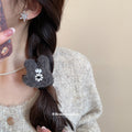 Plush Bear Face Duckbill Hair Clips Brown And Cream view 3