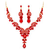 Red Floral Teardrop