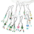 Jade-Tone Gourd Butterfly Phone Charms Black Strap 14 Styles view 5