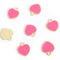 Enamel-Look Gold Silver Heart Alloy Charms in 14 Styles view 6