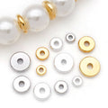 Flat Wheel Shape Metal Spacer Discs Jewelry Findings view 2