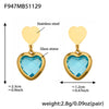 Aqua Gold Hearts