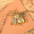 Large Detailed Bee Metal Charm in Four Antique Finishes view 7