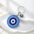 Colorful Printed Evil Eye and Hamsa Acrylic Keychains in Seven Designs view 5