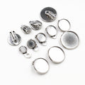 Round Clip On Earring Tray Blanks in Eight Pad Sizes view 1