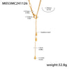 Gold Teardrop Lariat