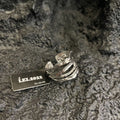 Silver Four-Layer Irregular Open Stack Band Ring Metal view 2