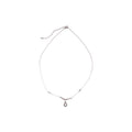 Silver Blue Teardrop Pendant or Plain Chain Necklace Pair view 5