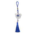 Blue Evil Eye Tassel Hanging Charm With Glass Eye Bead view 8