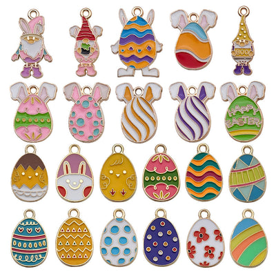 Printed detail graphic for the rabbit charms