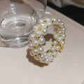 Open Pearl Bangle Bracelets Rhinestone Accents Eleven Styles view 9