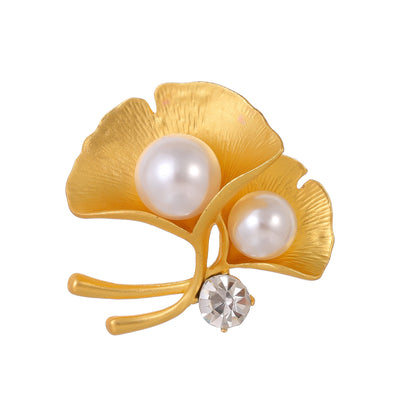 Front product view of an elegant pearl and diamond ring