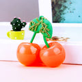 Jelly Double Cherry Keychains in Red Pink and Assorted Colors view 2