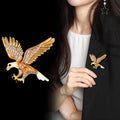 Gold Tone Eagle Enamel Metal Brooch Pin for Jackets and Lapels view 4