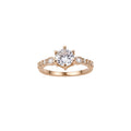 Crystal Open Rings Dual Square Purple Halo Six Styles view 5