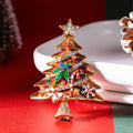 Jeweled Christmas Tree Keychains in Red Green and Yellow view 8