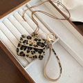 Leopard Print Mini Bag Pendant Necklace in Three Colors view 7