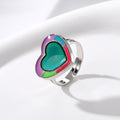 Silver Tone Multicolor Shape Adjustable Fashion Rings view 4