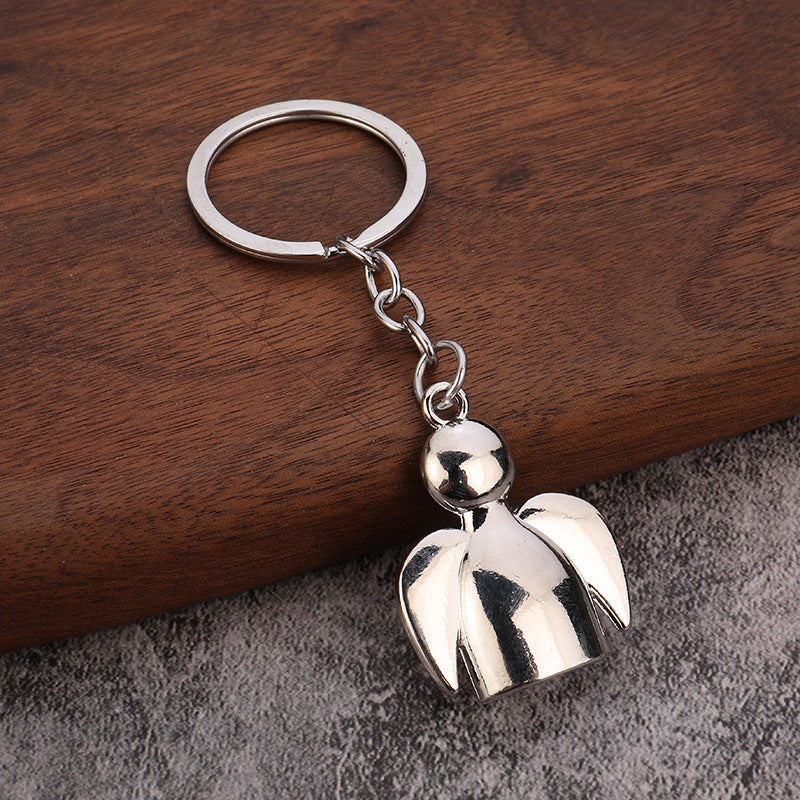 Angel Doll Metal Keychain, Creative Pendant for Bags and Keys