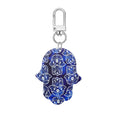 Twelve Piece Printed Acrylic Hamsa Clip Keychain Set view 4