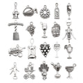 Metallic Wine Glass Metal Charms with 26 Listed Options view 6