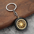 Cute Tire Keychain Zinc Alloy Car Bag Charm Accessory