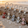Beaded Guardian Angel Keychain Silver Clasp Nine Styles view 4