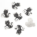 Cat Moon and Skull Enamel Alloy Charm Pendants in Gold and Silver Tones view 10