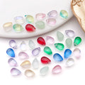 Twelve-Color Small Translucent Teardrop Glass Bead Collection view 3
