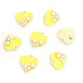 Pastel Enamel Heart Charms with Pearl Accents in Six Colors view 10