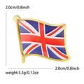 United Kingdom Flag Enamel Lapel Pin Brooch for Jackets Scarves and Lapels view 5
